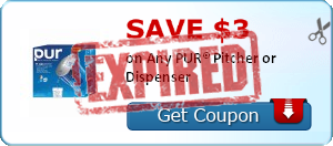 Save $3.00  on Any PUR® Pitcher or Dispenser