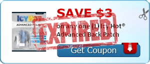 Save $3.00 on any one (1) Icy Hot® Advanced Back Patch