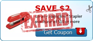 Save $2.00 on any Swingline® Stapler purchase of $10 or more