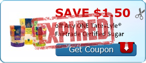 Save $1.50 off Any ONE Tate+Lyle® Fairtrade Certified Sugar