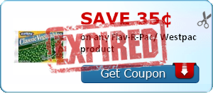 Save 35¢ on any Flav-R-Pac/ Westpac product