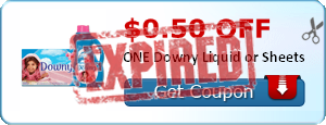 $0.50 off ONE Downy Liquid or Sheets
