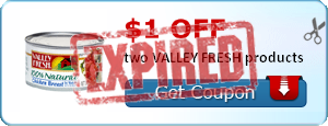 $1.00 off two VALLEY FRESH products