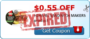 $0.55 off HORMEL SANDWICH MAKERS product