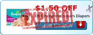 $1.50 off ONE Pampers Cruisers Diapers