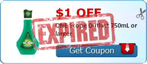 $1.00 off ONE Scope Outlast 750mL or larger