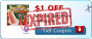 $1.00 off any ONE (1) Fruttare multi-pack