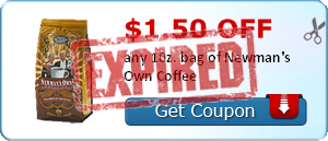 $1.50 off any 10z. bag of Newman's Own Coffee