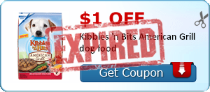 $1.00 off Kibbles 'n Bits American Grill dog food