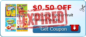 $0.50 off TWO Betty Crocker Fruit Flavored Snacks