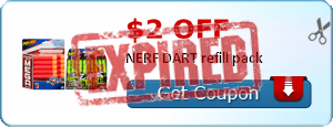 $2.00 off NERF DART refill pack