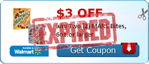 $3.00 off any Two (2) MARS Bites, 6oz.or larger