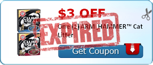 $3.00 off One (1) ARM & HAMMER™ Cat Litter
