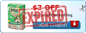 $3.00 off any CareFRESH Bedding