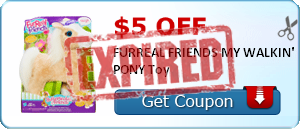 $5.00 off FURREAL FRIENDS MY WALKIN' PONY Toy