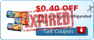 $0.40 off 3 Pillsbury Grands refrigerated dough