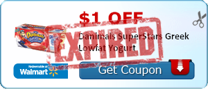 $1.00 off Danimals SuperStars Greek Lowfat Yogurt