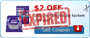 $2.00 off ONE Crest Whitening System 12ct-40ct