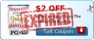 $2.00 off When you purchase The Sandlot On Blu-Ray