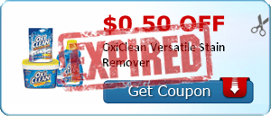 $0.50 off OxiClean Versatile Stain Remover