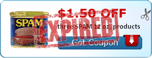 $1.50 off three SPAM 12 oz. products