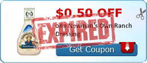 $0.50 off one Newman's Own Ranch Dressing