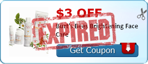 $3.00 off Burt's Bees Brightening Face Care