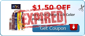 $1.50 off any 2 NYC New York Color Products
