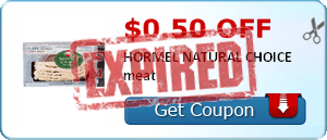 $0.50 off HORMEL NATURAL CHOICE meat