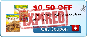 $0.50 off ONE Nature Valley Breakfast Biscuits