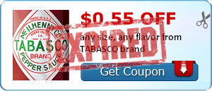 $0.55 off any size, any flavor from TABASCO brand