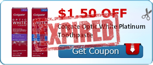 $1.50 off Colgate Optic White Platinum Toothpaste