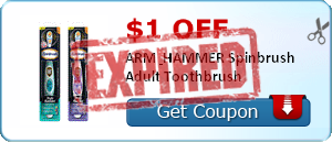 $1.00 off ARM & HAMMER Spinbrush Adult Toothbrush