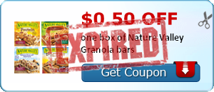 $0.50 off one box of Nature Valley Granola bars