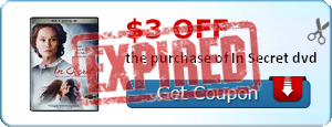 $3.00 off the purchase of In Secret dvd
