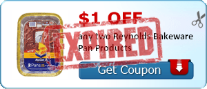 $1.00 off any two Reynolds Bakeware Pan Products