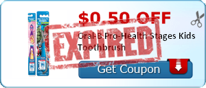 $0.50 off Oral-B Pro-Health Stages Kids Toothbrush