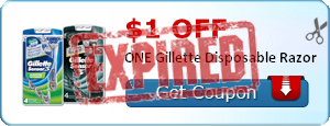$1.00 off ONE Gillette Disposable Razor