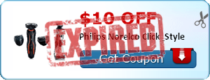 $10.00 off Philips Norelco Click & Style