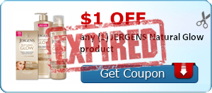 $1.00 off any (1) JERGENS Natural Glow product