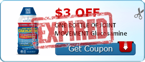 $3.00 off ONE BOTTLE OF JOINT MOVEMENT Glucosamine