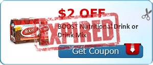 $2.00 off BOOST Nutritional Drink or Drink Mix