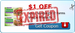 $1.00 off any 2 MorningStar Farms Veggie Products