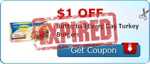 $1.00 off Butterball Every Day Turkey Burgers
