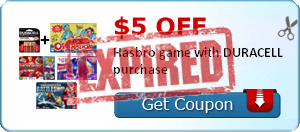 $5.00 off Hasbro game with DURACELL purchase