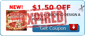 $1.50 off (1) large DIGIORNO DESIGN A PIZZA kit