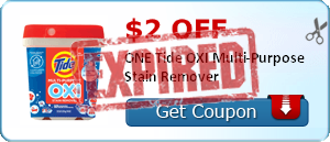 $2.00 off ONE Tide OXI Multi-Purpose Stain Remover