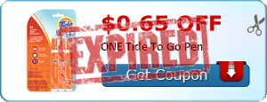 $0.65 off ONE Tide To Go Pen