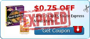 $0.75 off LAND O LAKES Saute Express Meal Starter