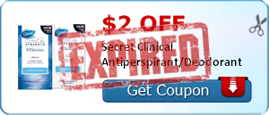 $2.00 off Secret Clinical Antiperspirant/Deodorant